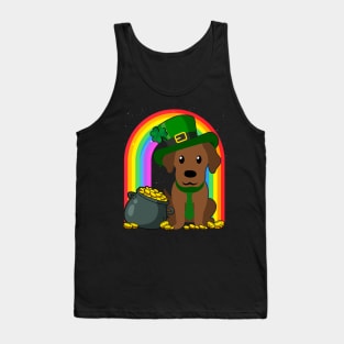 German Pointer Rainbow Irish Clover St Patrick Day Dog Gift design Tank Top